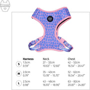 Dog Harness - Multicolored Striped Pattern