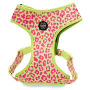 Luneez Nova Dog Vest Harness – pink and neon green leopard print