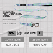 Luneez Luna Dog Leash – lavender and neon green polka dots